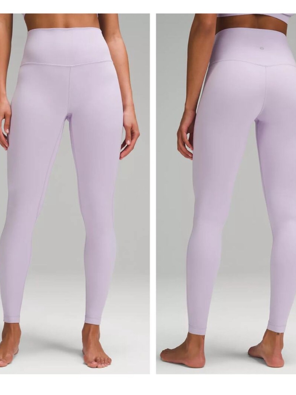 Lululemon Align High Rise Pant 28” Leggings in Lilac Ether Light Purple Size 10